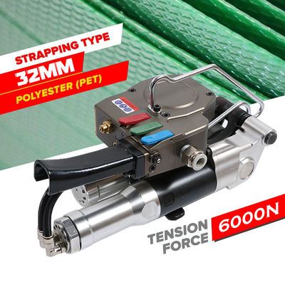 comprar Herramienta de cinta de plástico neumático de aire 32 mm Herramientas de embalaje Herramientas de carga pesada Herramienta de tensión de banda online manufacture