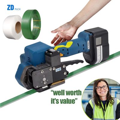 comprar 12 mm 19 mm PP PET herramienta de sujeción de plástico con batería cartón paleta máquinas de encuadernación eléctrica online manufacture